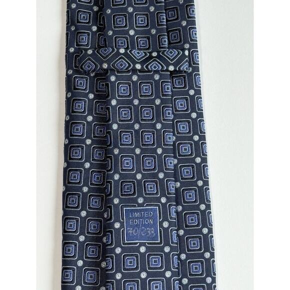 Daniel CREMIEUX Signature Collection Blue 100% Silk Tie‎ Limited Edition 70/233 - Picture 6 of 6